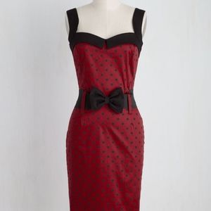 Cool Vibes Sheath Dress in Polka Dots